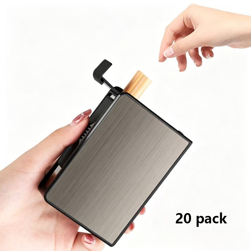 Smoking & Vaping Accessories - Portable Cigarette Case Metal Smoking Cigarette