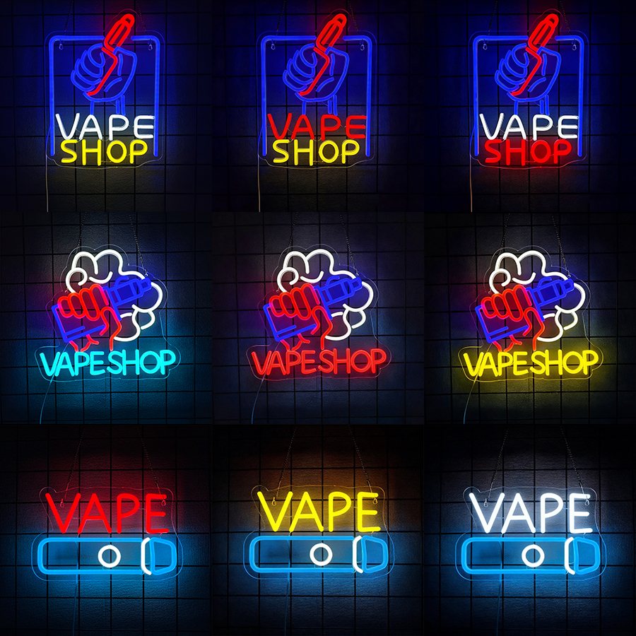 VAPE Shop Neon Sign for Smoke  - Vaping Store ulasan dan harga