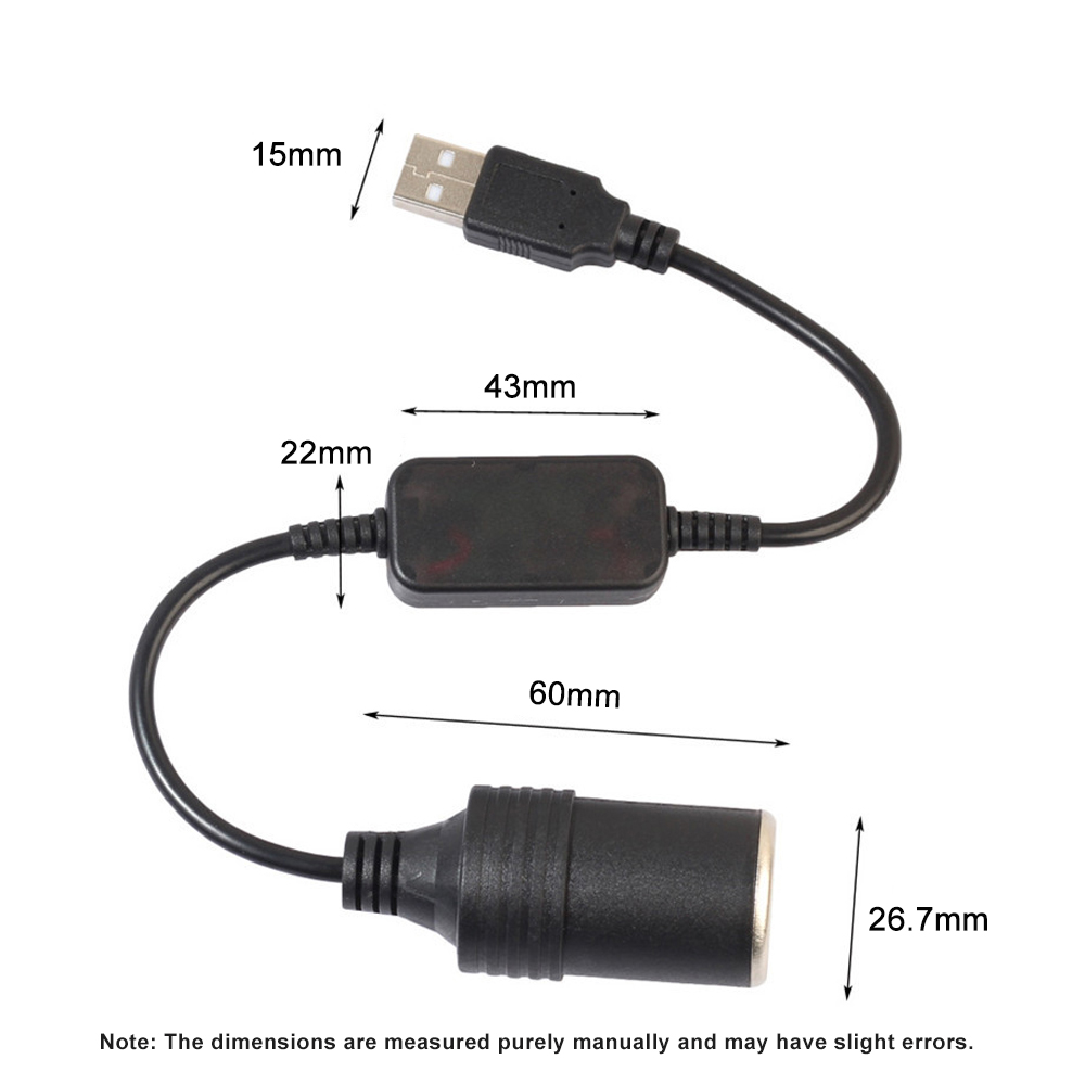1pc 5V 2A USB To 12V Cigarette - Accessories Experts Vape ulasan dan harga