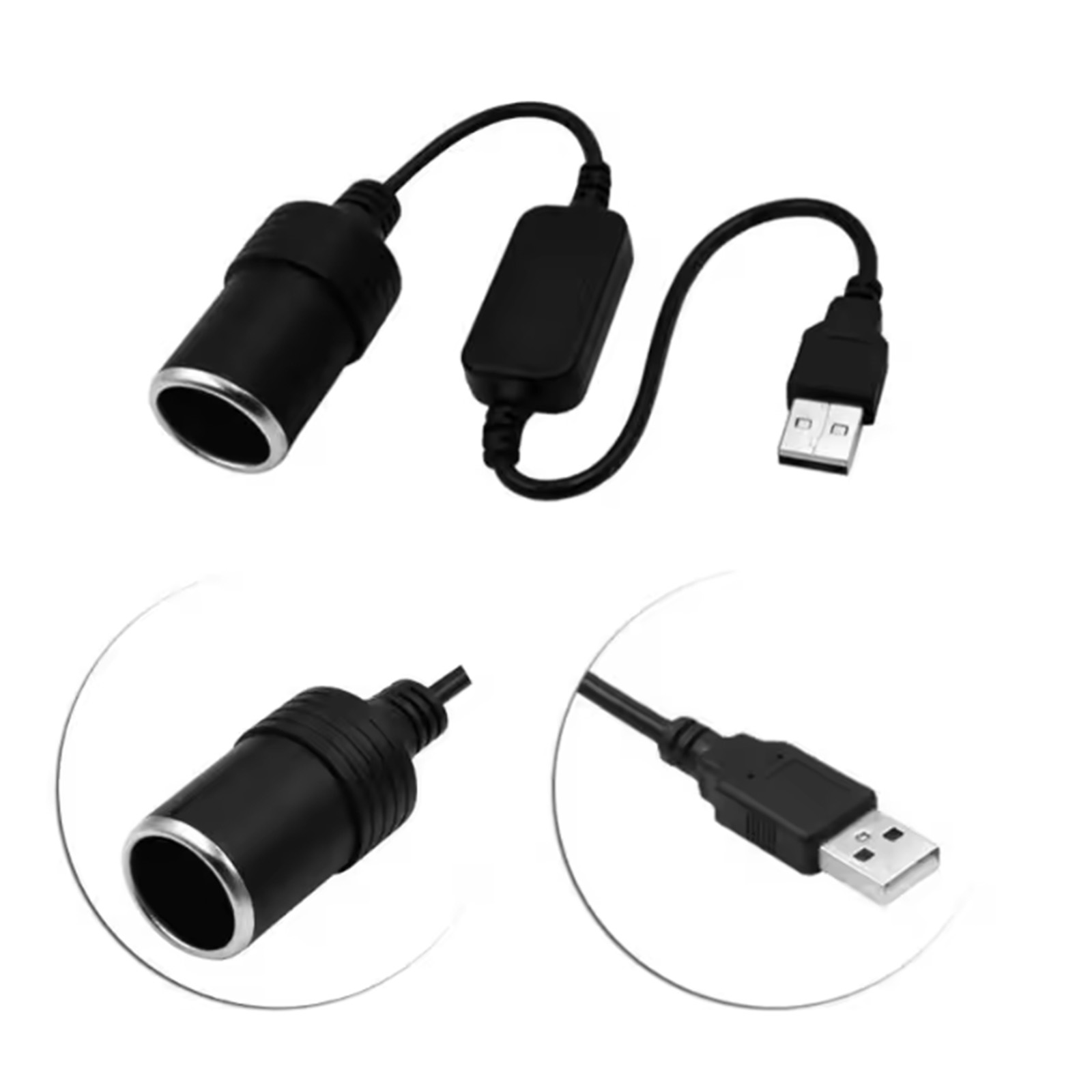 1pc 5V 2A USB To 12V Cigarette - Vape Accessory ulasan dan harga