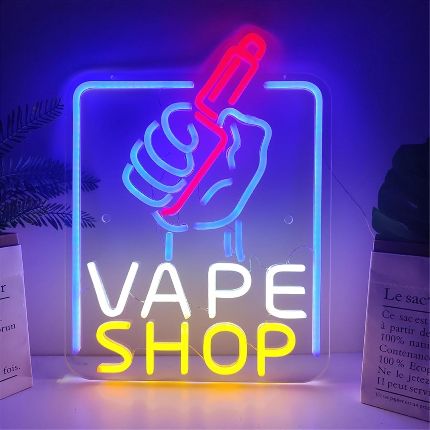Vape Shop Neon Sign USB Powere - Vaping Store ulasan dan harga