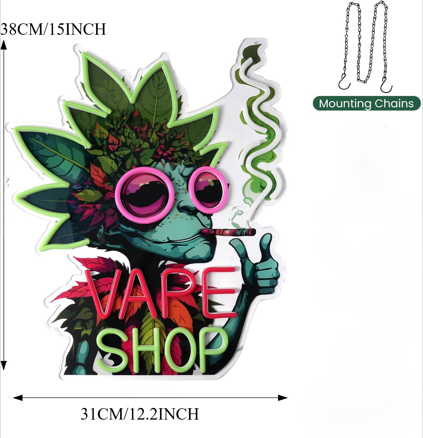 VAPE SHOP Neon Sign Business A - Vaping Store ulasan dan harga