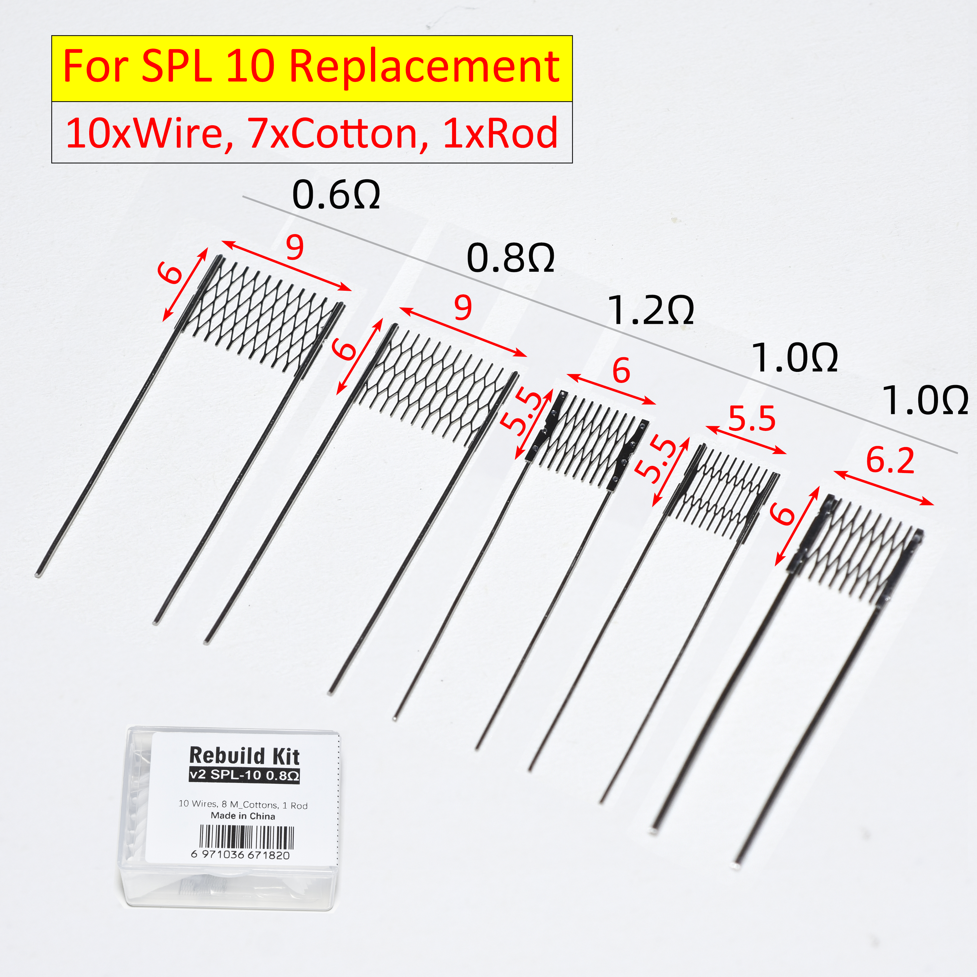 5 Type SPL 10 Resistance Wire  - Coil Building Kit ulasan dan harga