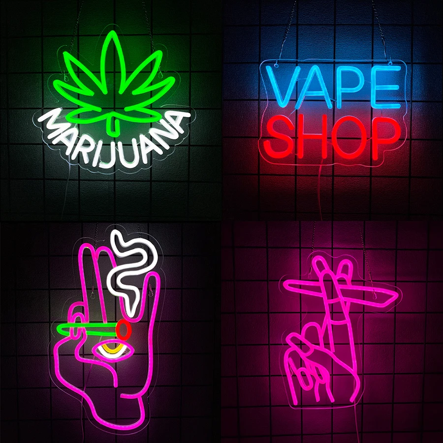 Vape Shop Neon Sign For Wall D - Vaping Store ulasan dan harga