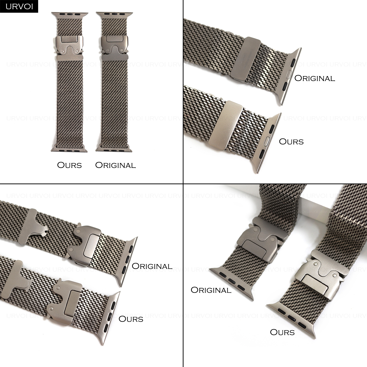URVOI Titanium Milanese loop f - Mesh Coil Strip ulasan dan harga