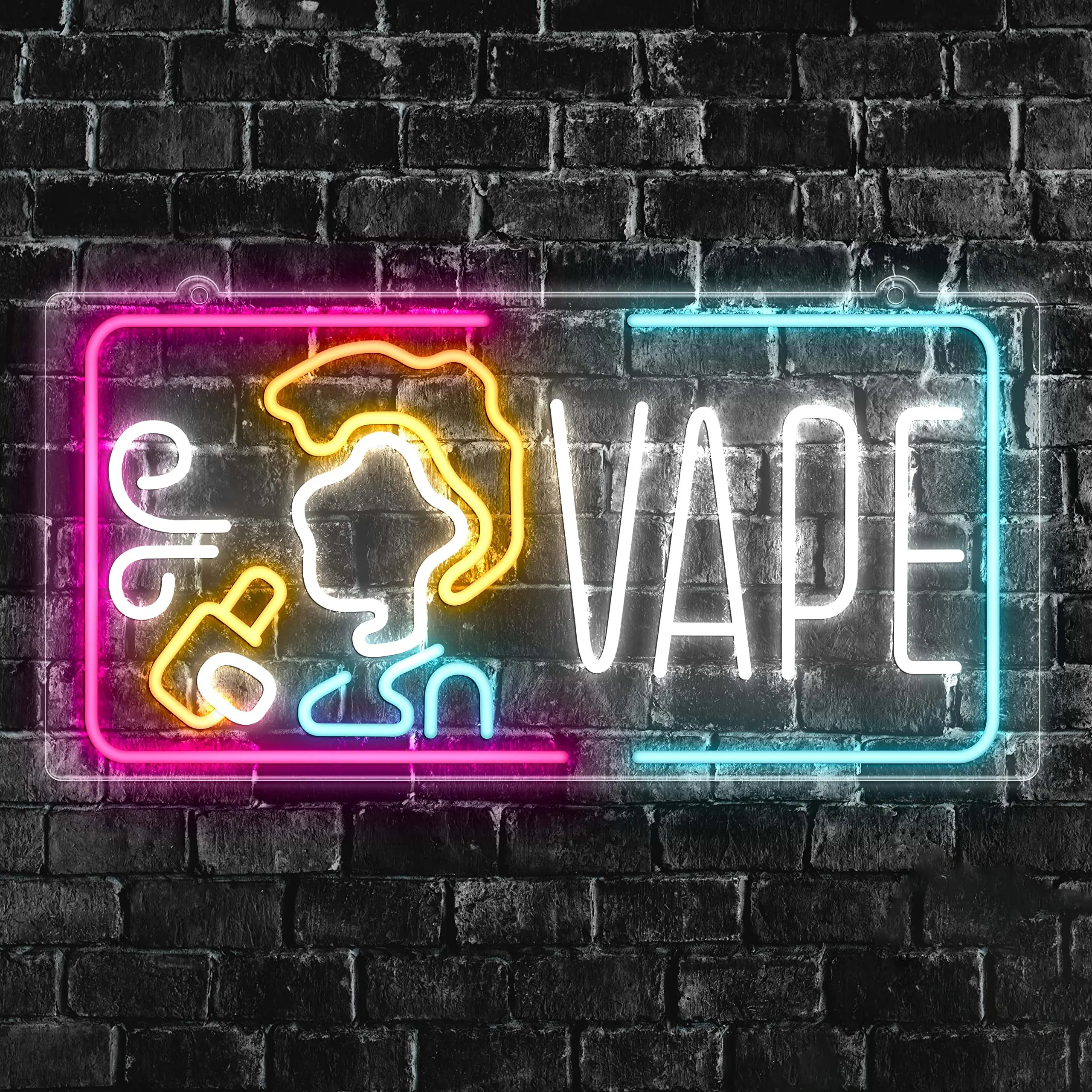 Vape Neon Sign Dimmable Smoke  - Vaping Store ulasan dan harga